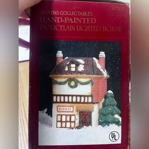Dickens Collectables Hand-Painted "BAKERY" Christmas Village